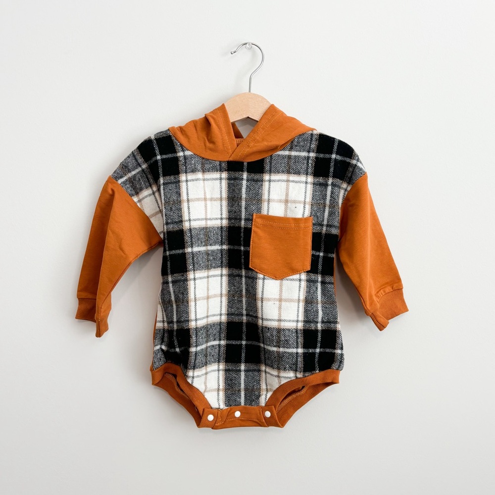 Boy's Hooded Bodysuit NWT